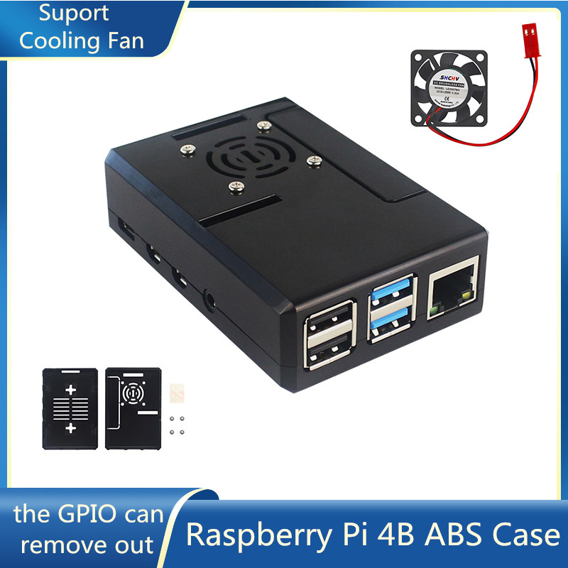 Pi Cooler - Корпус Raspberry Pi из ABS-пластика, черный,