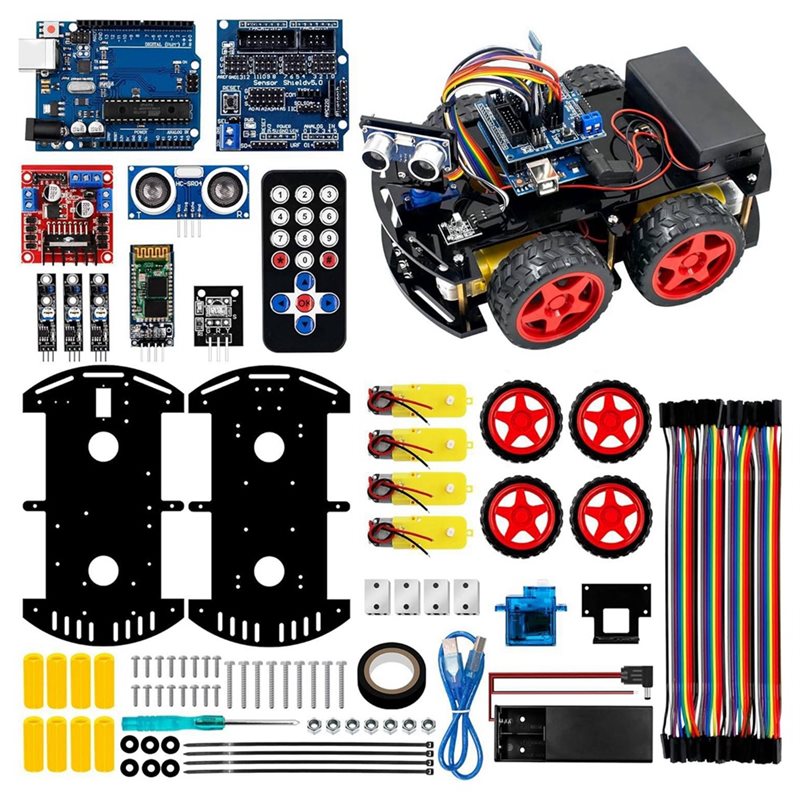 Arduino Kit - Набор для сборки умного робота WOWFU-4WD
