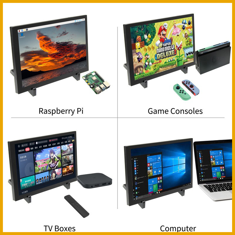 Pi Display - 10,1-дюймовый сенсорный IPS-монитор с разрешением 1280x800,