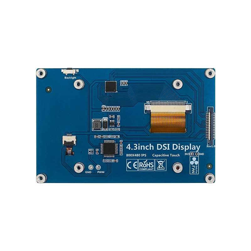 4,3/5-дюймовый емкостный ЖК-ди – обзор и цена Raspberry Pi 5