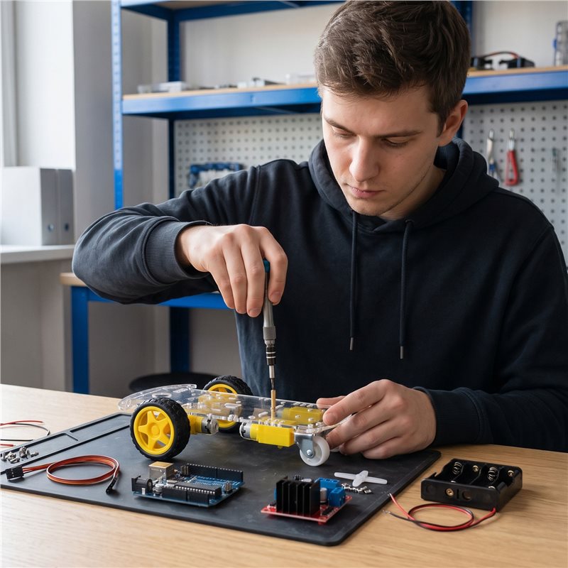 Комплект шасси для умного робо – обзор и цена Arduino Kit