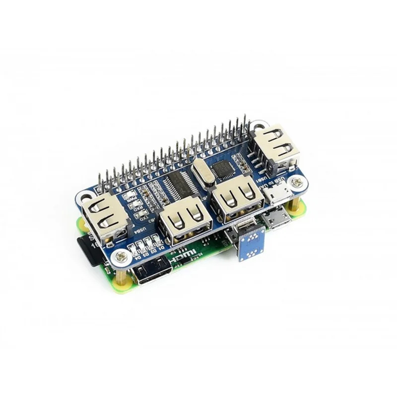 4-портовый USB-хаб HDM HAT для – обзор и цена Pi Zero