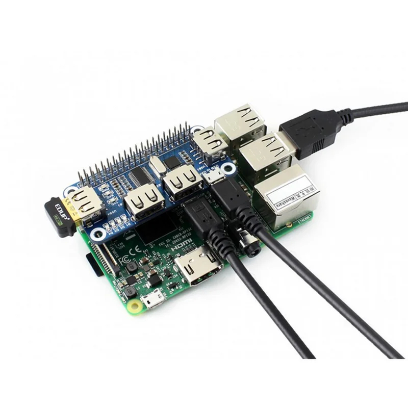 4-портовый USB-хаб HDM HAT для – обзор и цена Pi Zero